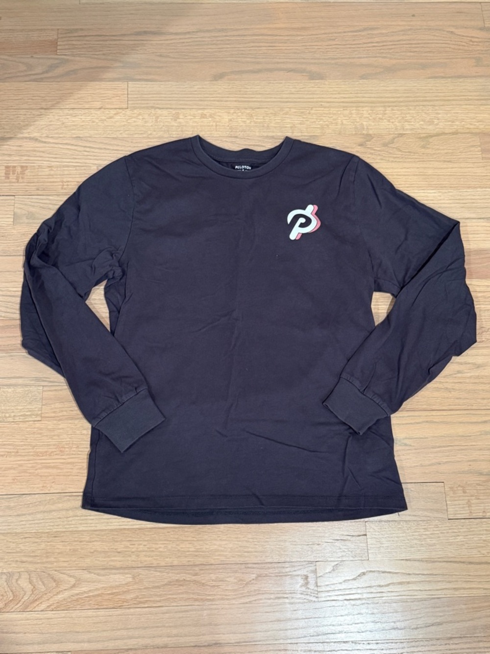 Women’s Peloton Grey “Stronger Together” Long-Sleeve T-Shirt, Size Medium